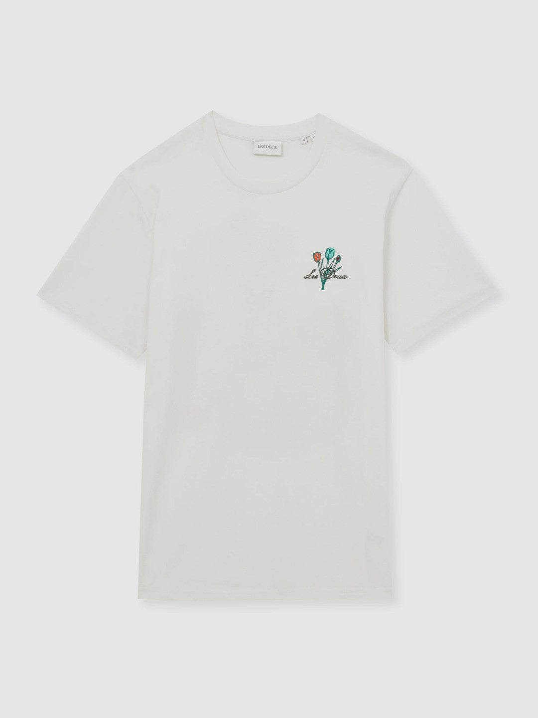 Les Deux 100% Cotton Café Print T-Shirt in Ivory Print | Reiss Men Signature