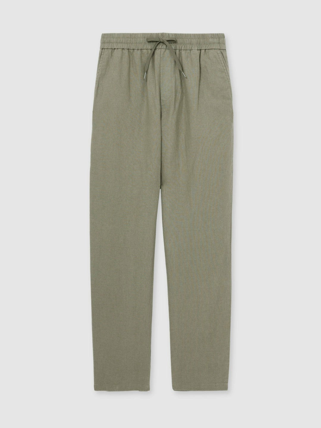 Les Deux Drawstring Trousers in Green/Ivory | Reiss Men Popular