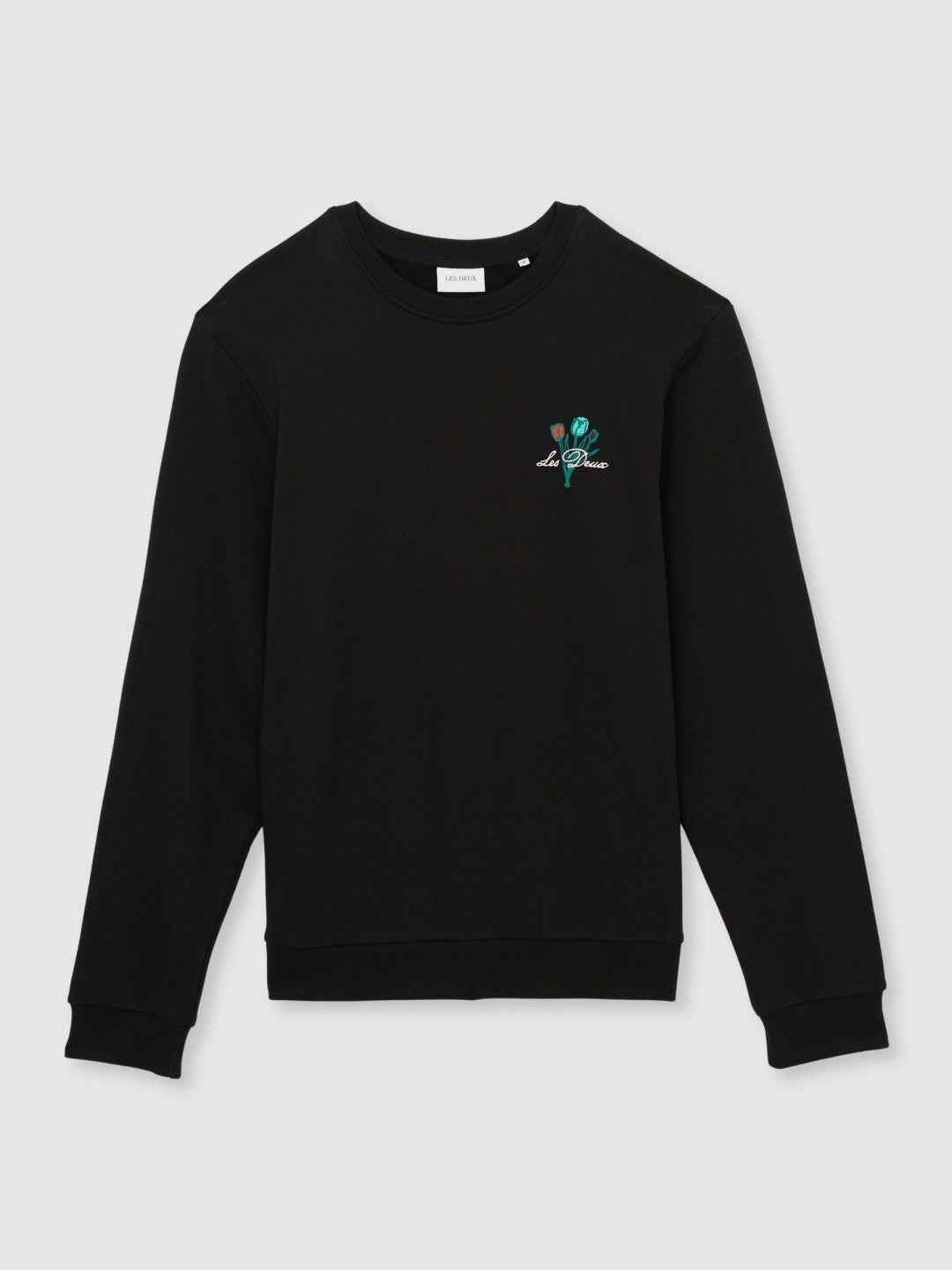 Les Deux Cotton Café Sweatshirt in Black Print | Reiss Men Signature