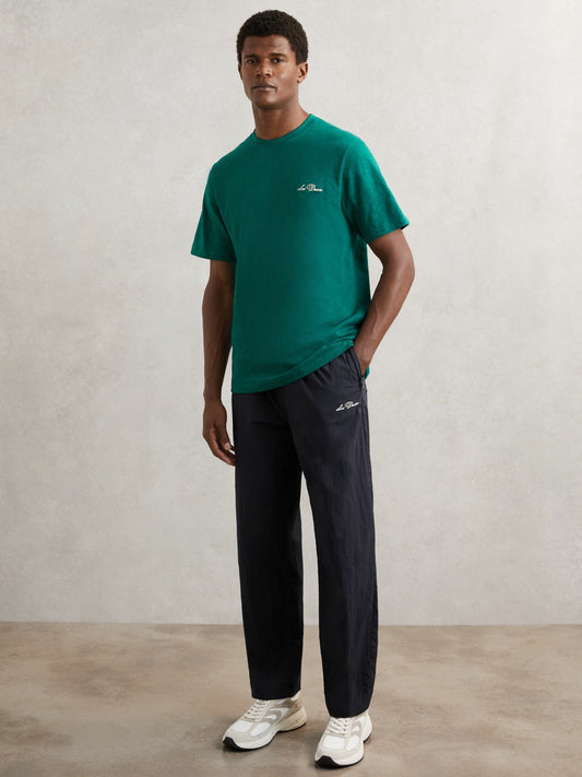 Les Deux Technical Logo Joggers in Dark Navy | Reiss Men Best Seller