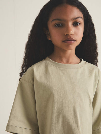 13-14 yrs  | Les 100 Ciels Oversize T-Shirt in Sage | Reiss Children & Baby Signature