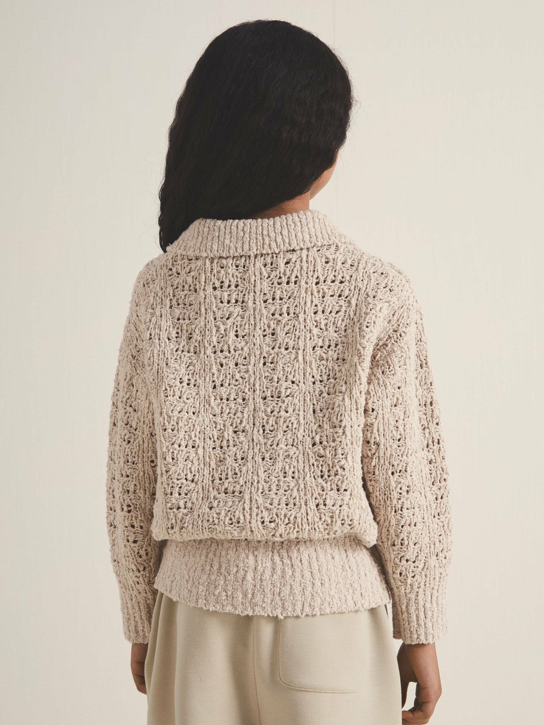 9-13 yrs  | 100 Ciels Bouclé Jumper in Neutral | Reiss Children & Baby Recommended