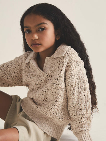 13-14 yrs  | 100 Ciels Bouclé Jumper in Neutral | Reiss Children & Baby Recommended