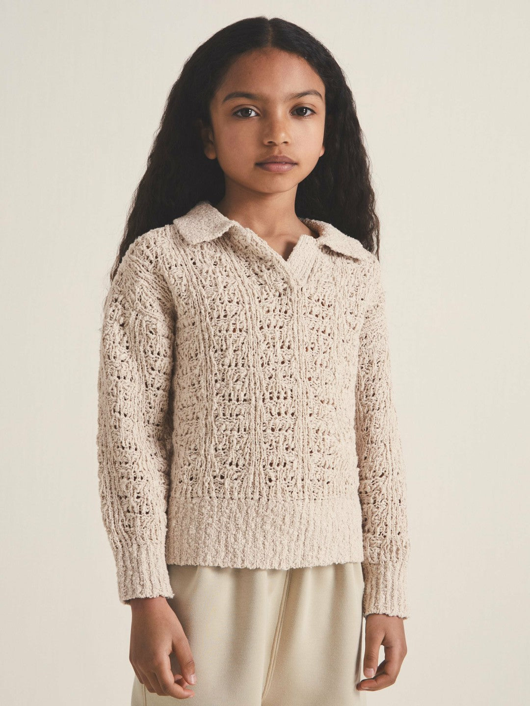 13-14 yrs  | 100 Ciels Bouclé Jumper in Neutral | Reiss Children & Baby Recommended