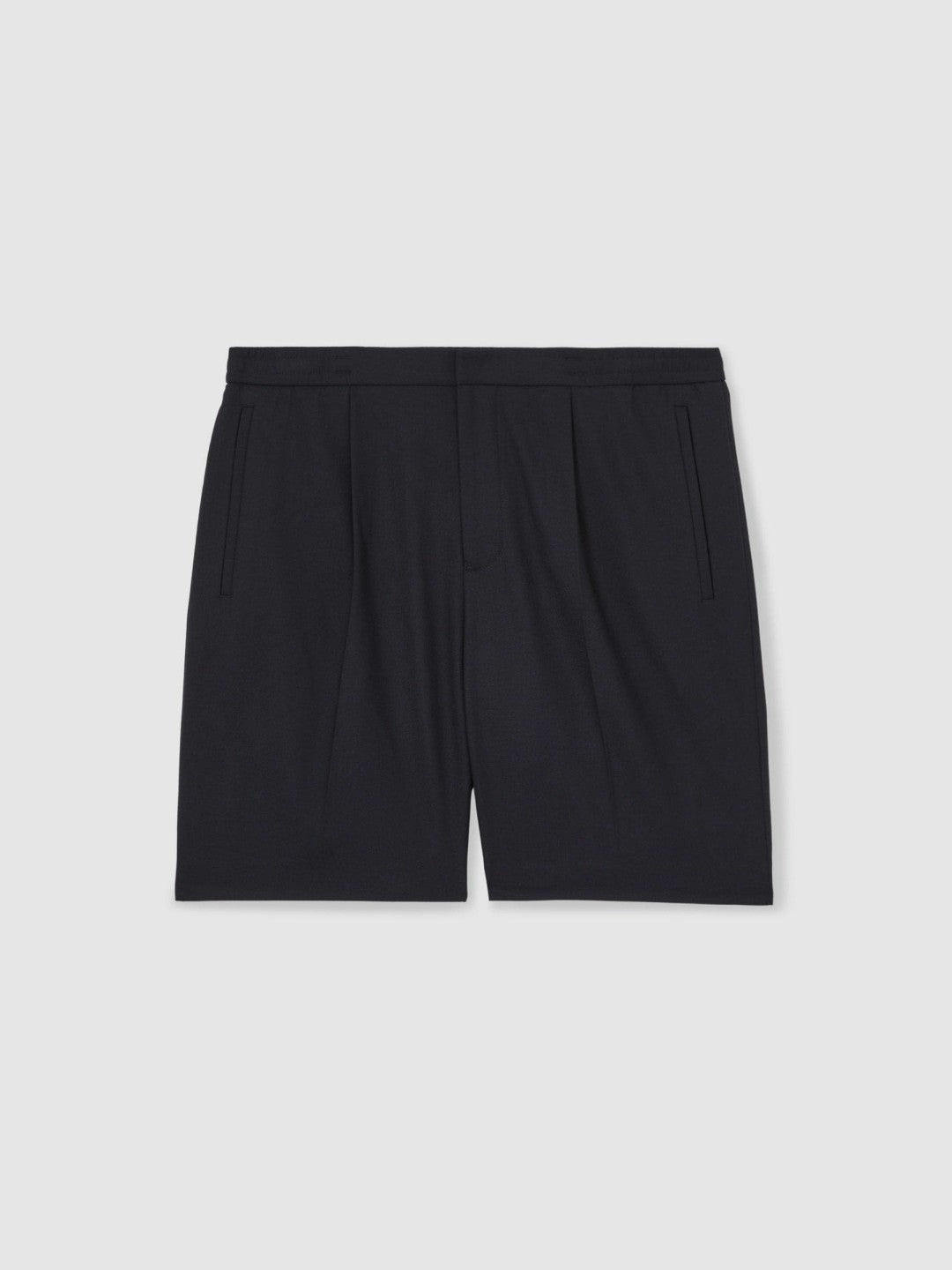 Relaxed Drawstring Shorts in Navy | Reiss Men Exclusive