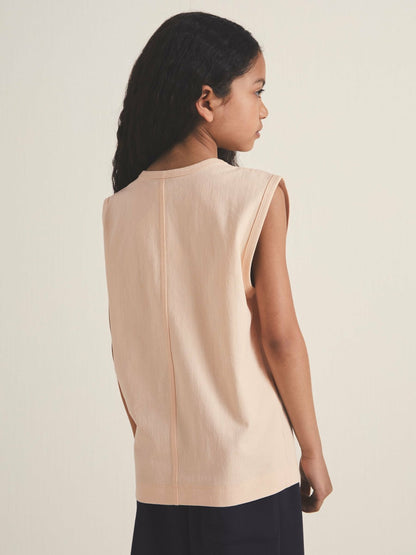 9-13 yrs  | Les 100 Ciels Oversize T-Shirt in Peach | Reiss Children & Baby New