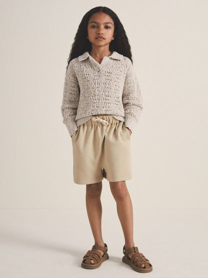 9-13 yrs | Les 100 Ciels Jersey Shorts in Sage | Reiss Children & Baby Exclusive