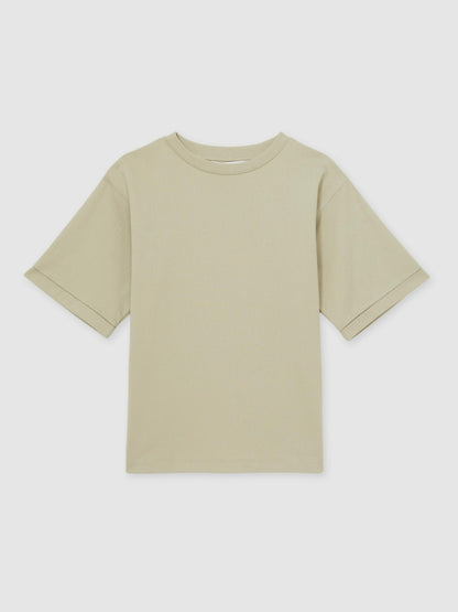 9-13 yrs  | Les 100 Ciels Oversize T-Shirt in Sage | Reiss Children & Baby Featured