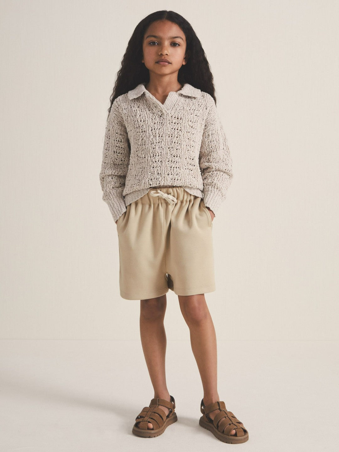 13-14 yrs | Les 100 Ciels Jersey Shorts in Sage | Reiss Children & Baby Best Seller