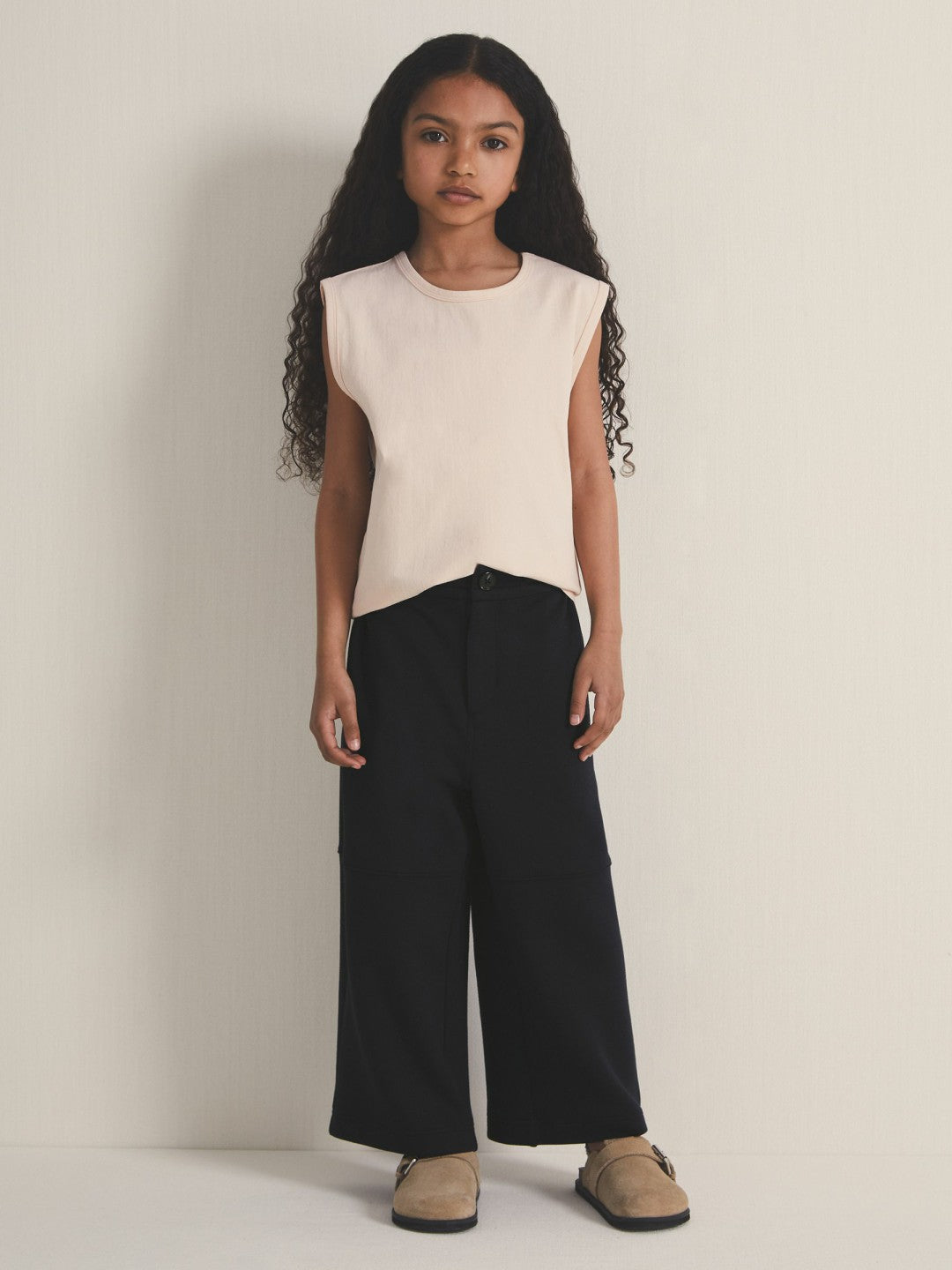 9-13 yrs  | Les 100 Ciels Wide-Leg Joggers in Navy | Reiss Children & Baby Signature