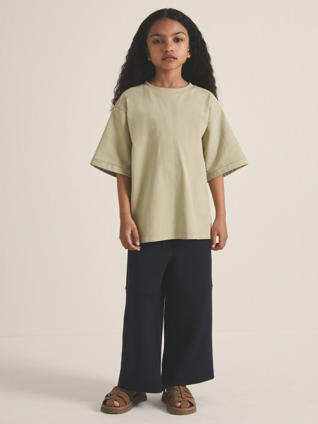 4-9 yrs  | Les 100 Ciels Oversize T-Shirt in Sage | Reiss Children & Baby Popular