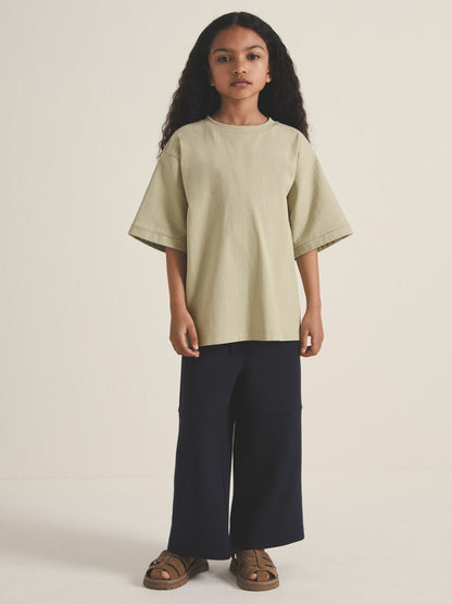 4-9 yrs  | Les 100 Ciels Oversize T-Shirt in Sage | Reiss Children & Baby Popular
