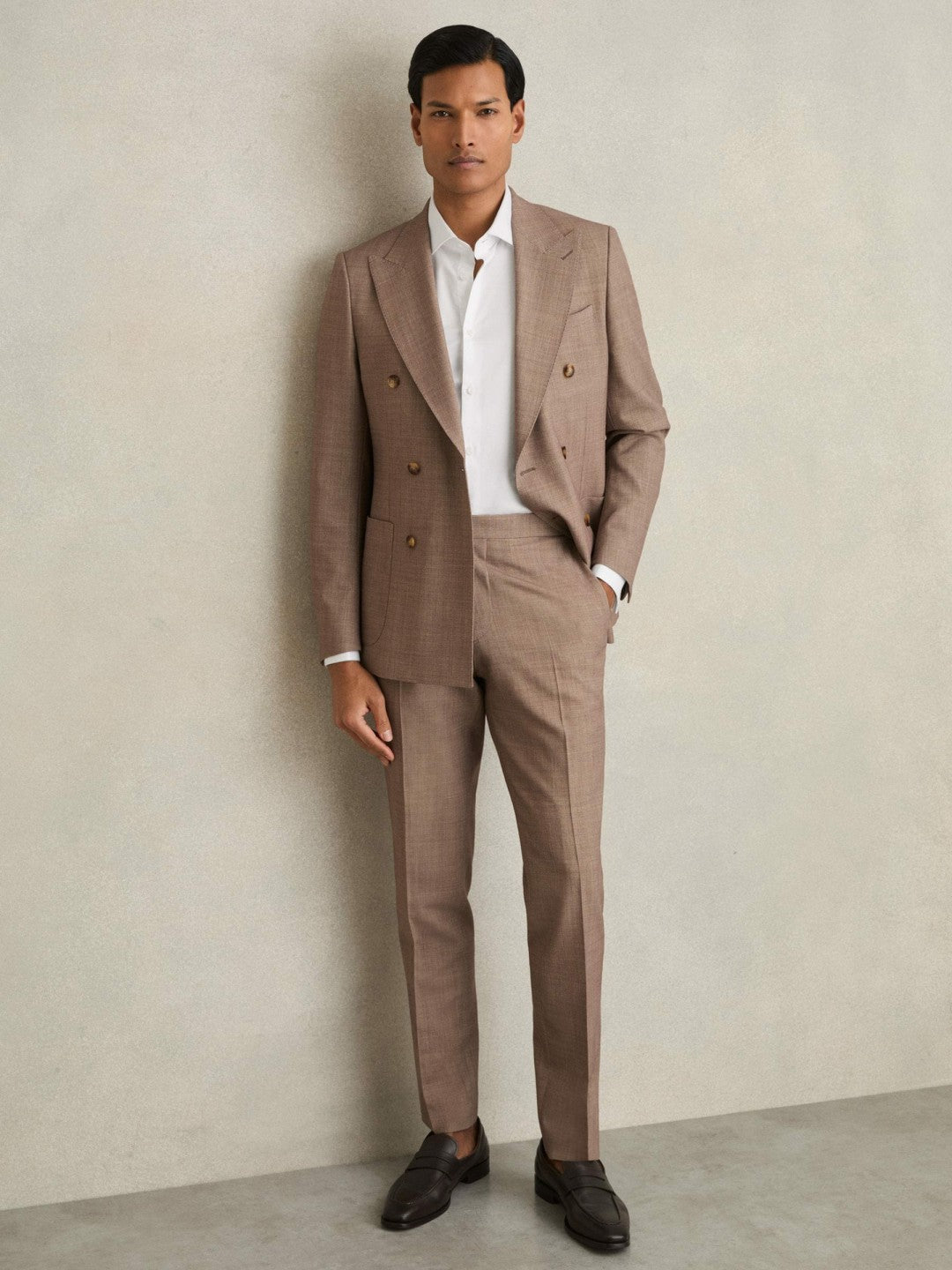 Slim Fit Slim-Fit Cotton-Sateen Shirt in White | Reiss Men Trending