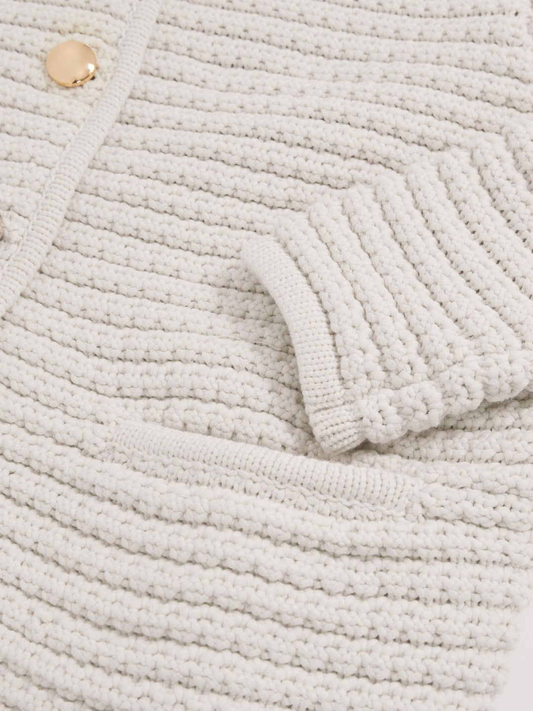 Paige Textured-Knit Cardigan in Ivory | Reiss Women Featured