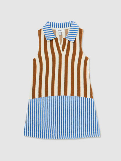 4-9 yrs Towelling Stripe Dress in Multi | Reiss Children & Baby Exclusive