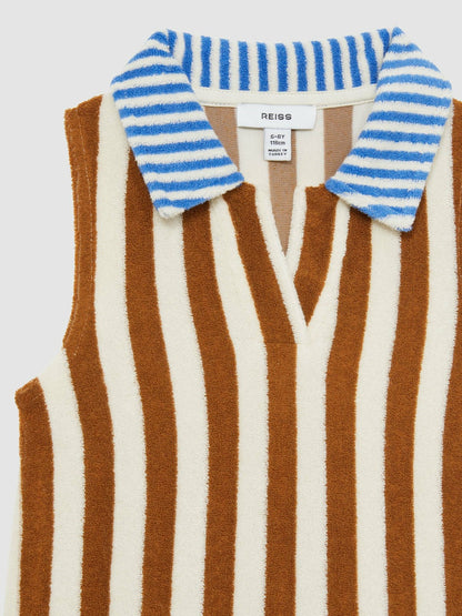 4-9 yrs Towelling Stripe Dress in Multi | Reiss Children & Baby Exclusive