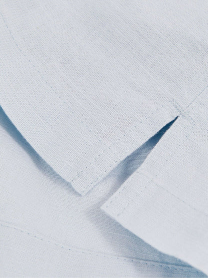 13-14 yrs Cotton-Linen Drawstring Shorts in Soft Blue | Reiss Children & Baby New