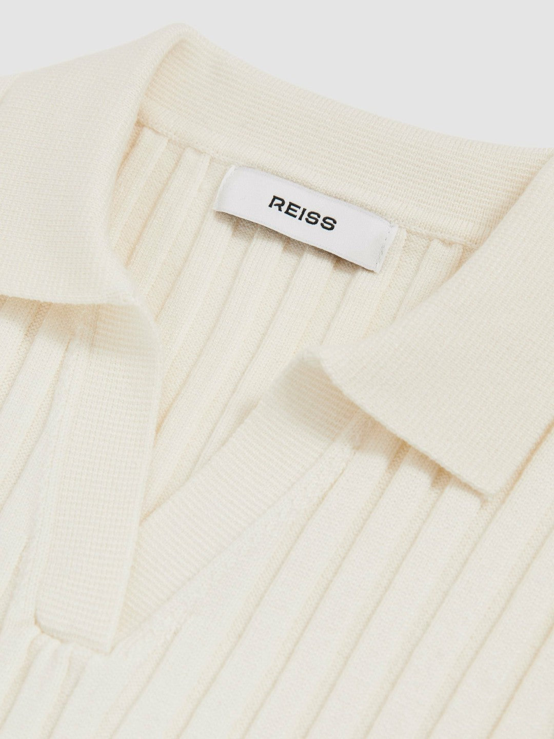 4-9 yrs Rib-Knit Polo Top in Ivory | Reiss Children & Baby Popular