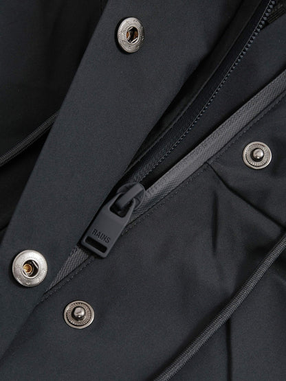 Rains Hardshell Short Jacket in Navy | Reiss Women New