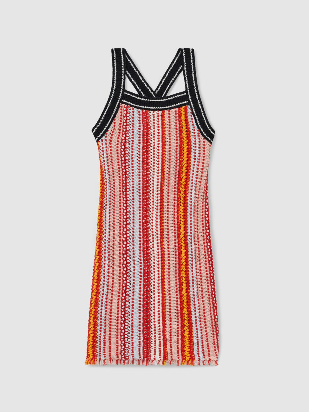 4-9 yrs Cotton Striped Knit Dress in Multi | Reiss Children & Baby Trending