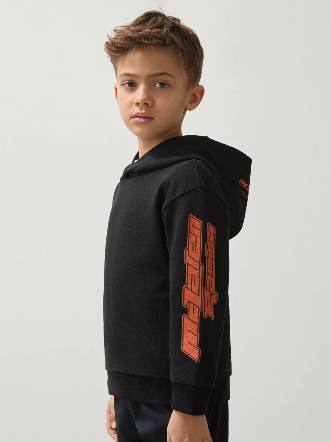 9-13 yrs McLaren F1 Team Cotton Logo Hoodie Unisex Fit in Black | Reiss Children & Baby Trending