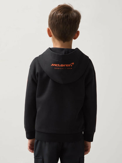 9-13 yrs McLaren F1 Team Cotton Logo Hoodie Unisex Fit in Black | Reiss Children & Baby Trending