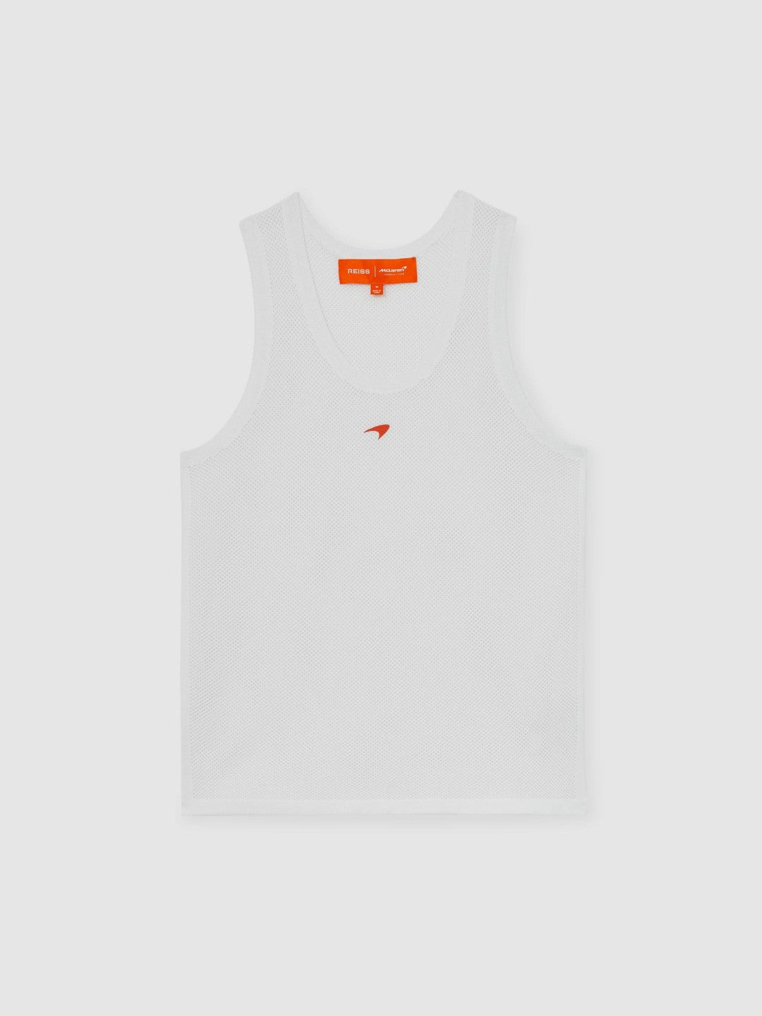 McLaren F1 Team Speedmark Knit Vest in White | Reiss Men Best Seller