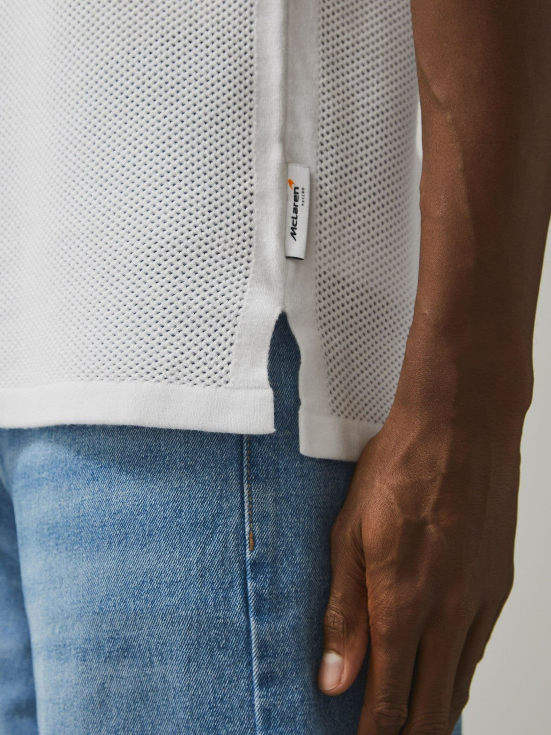 McLaren F1 Team Speedmark Knit Vest in White | Reiss Men Best Seller