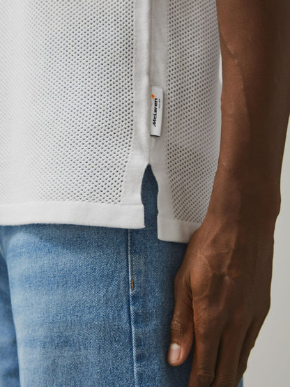 McLaren F1 Team Speedmark Knit Vest in White | Reiss Men Best Seller