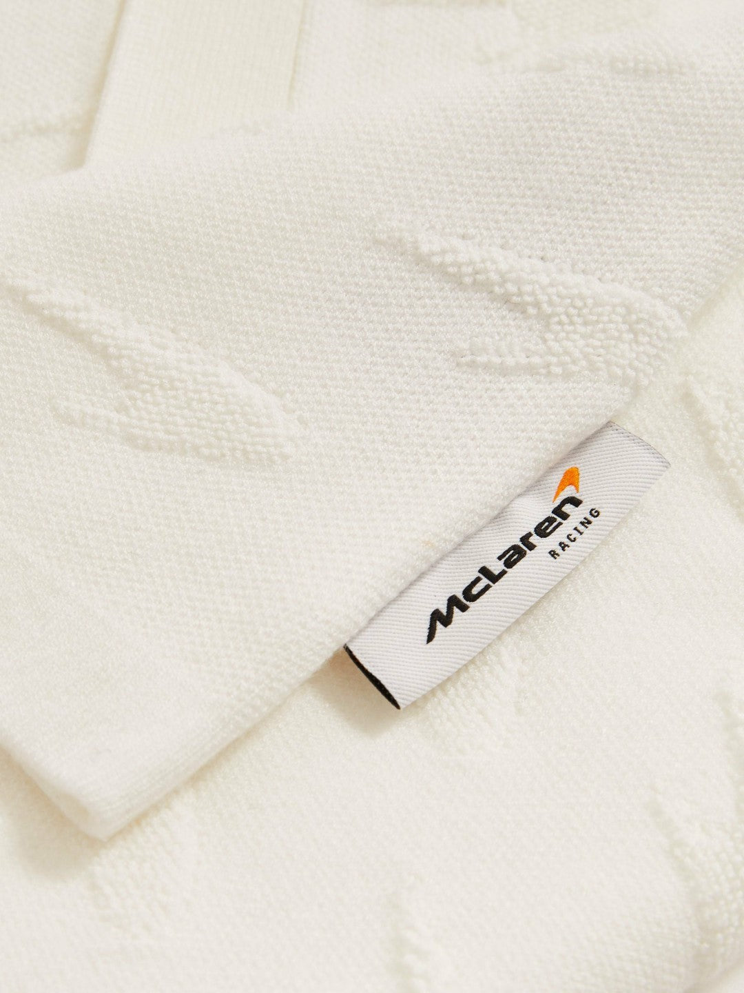 McLaren F1 Team Speedmark Knit Shirt in White | Reiss Men Premium