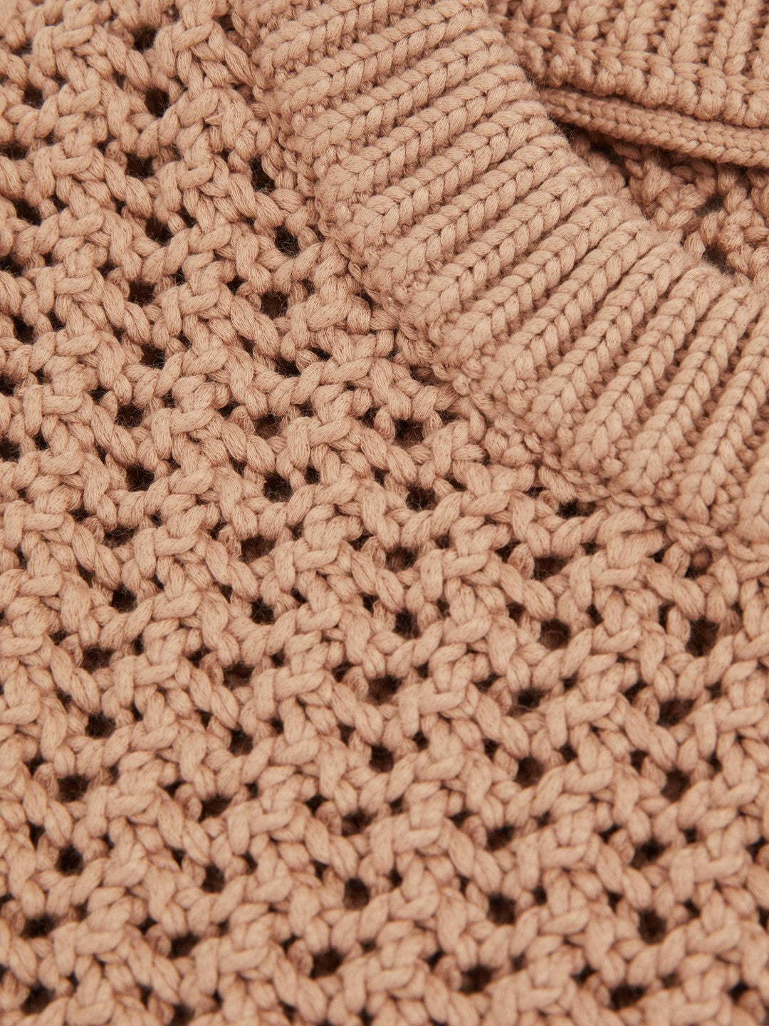 Cotton-Blend Crochet Vest in Soft Camel | Reiss Men New