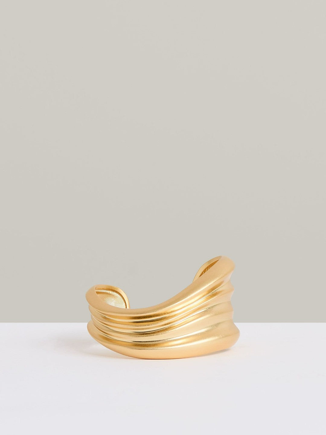 Fluid Sculpted Cuff in Gold Tone | Reiss Women Popular