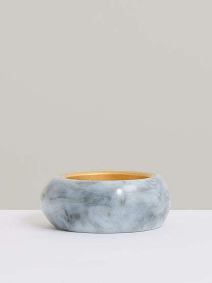 Curve Marble Bangle in Gold Tone | Reiss Women Best Seller