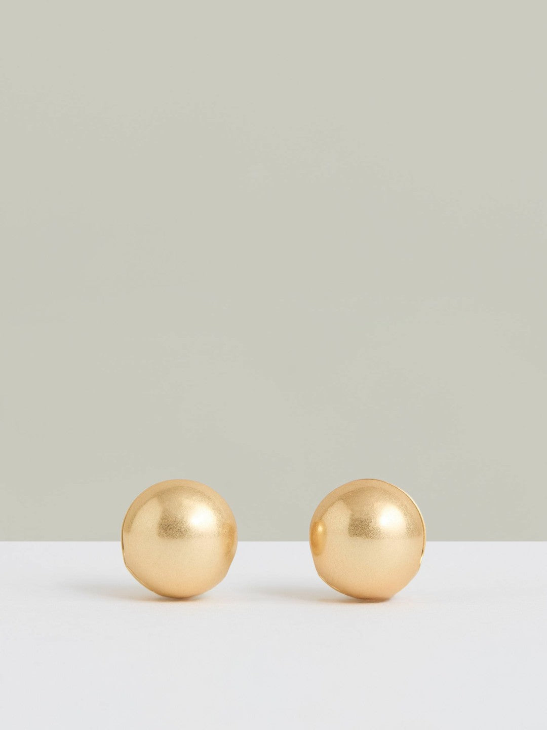 Polished Ball Huggie Earrings in Gold | Reiss Women Trending