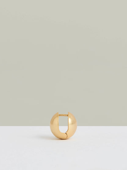 Polished Ball Huggie Earrings in Gold | Reiss Women Trending