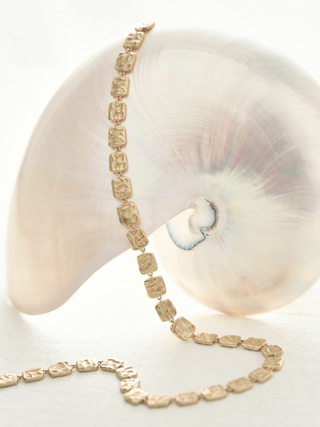 Molten Square Necklace in Gold Tone | Reiss Women Recommended