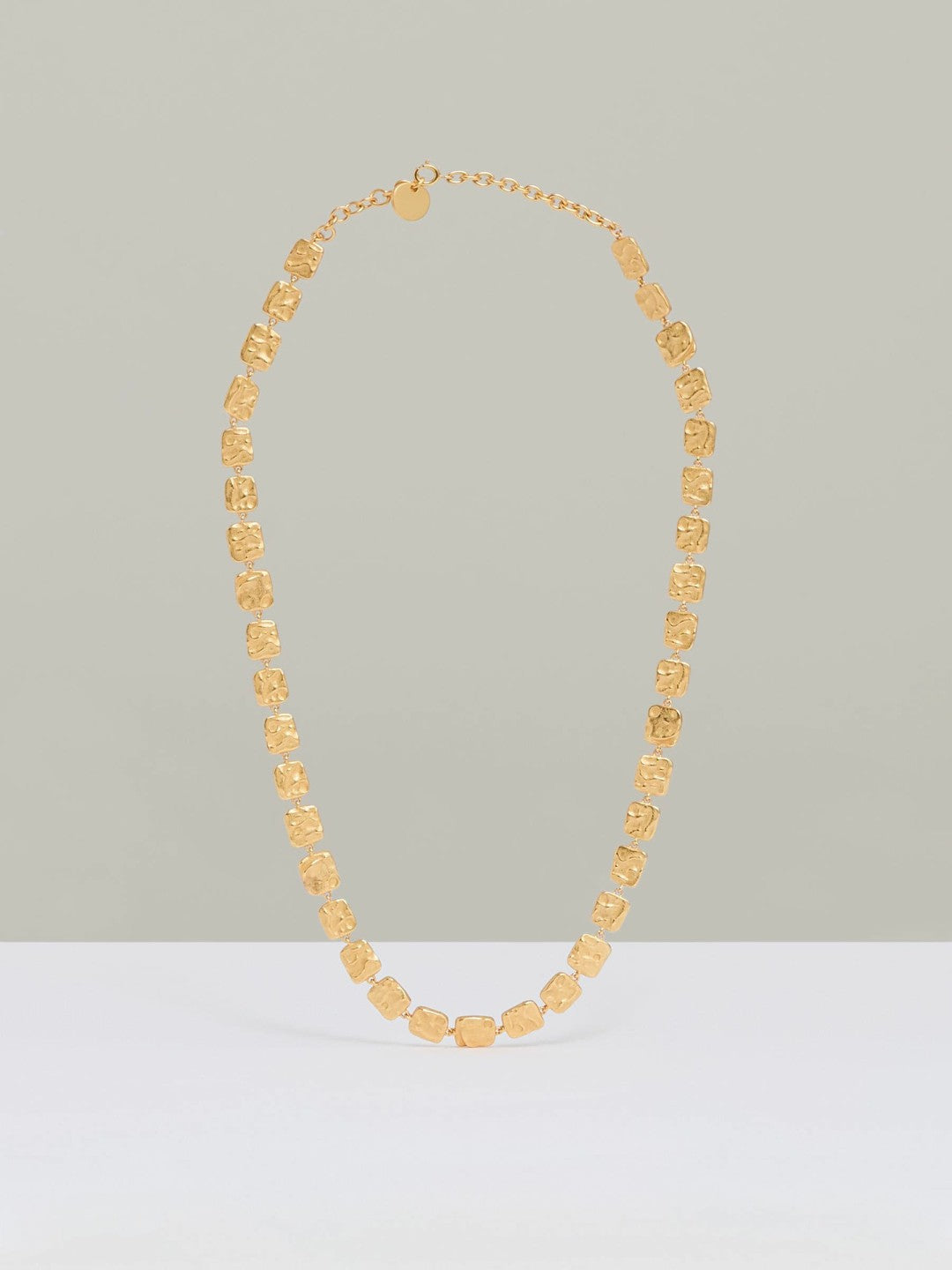Molten Square Necklace in Gold Tone | Reiss Women Recommended