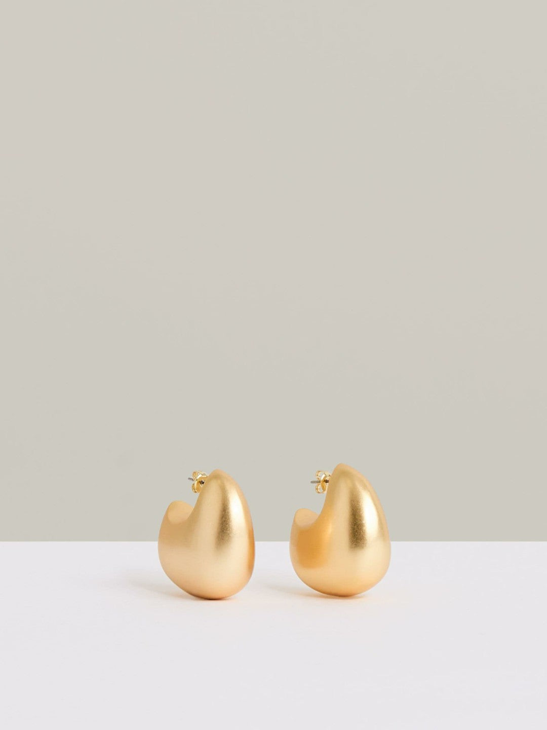 Curve Scoop Earrings in Gold Tone | Reiss Women Signature