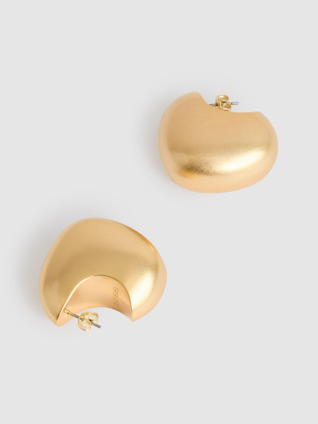Curve Scoop Earrings in Gold Tone | Reiss Women Signature