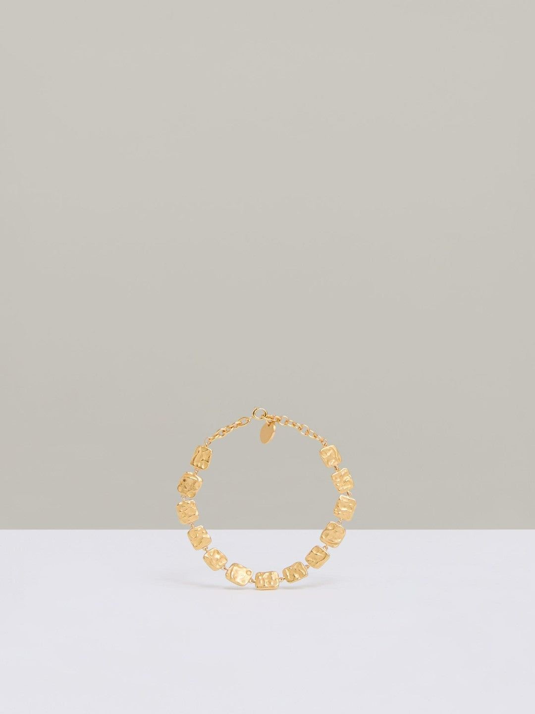Molten Square Bracelet in Gold Tone | Reiss Women Signature