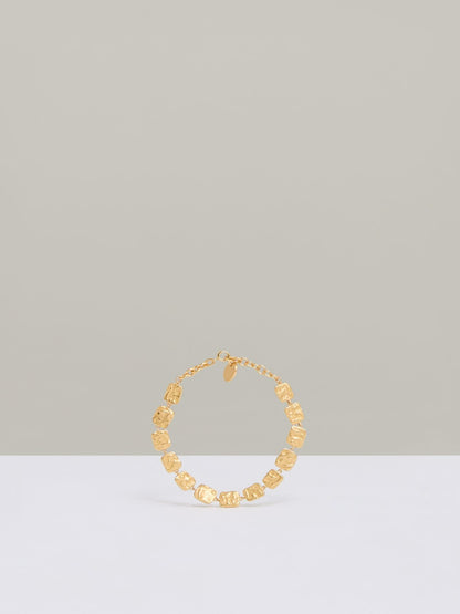 Molten Square Bracelet in Gold Tone | Reiss Women Signature