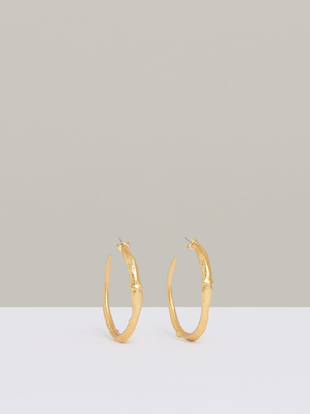 Molten Hoop Earrings in Gold Tone | Reiss Women Featured