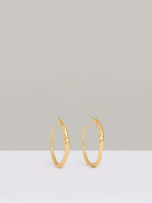 Molten Hoop Earrings in Gold Tone | Reiss Women Featured