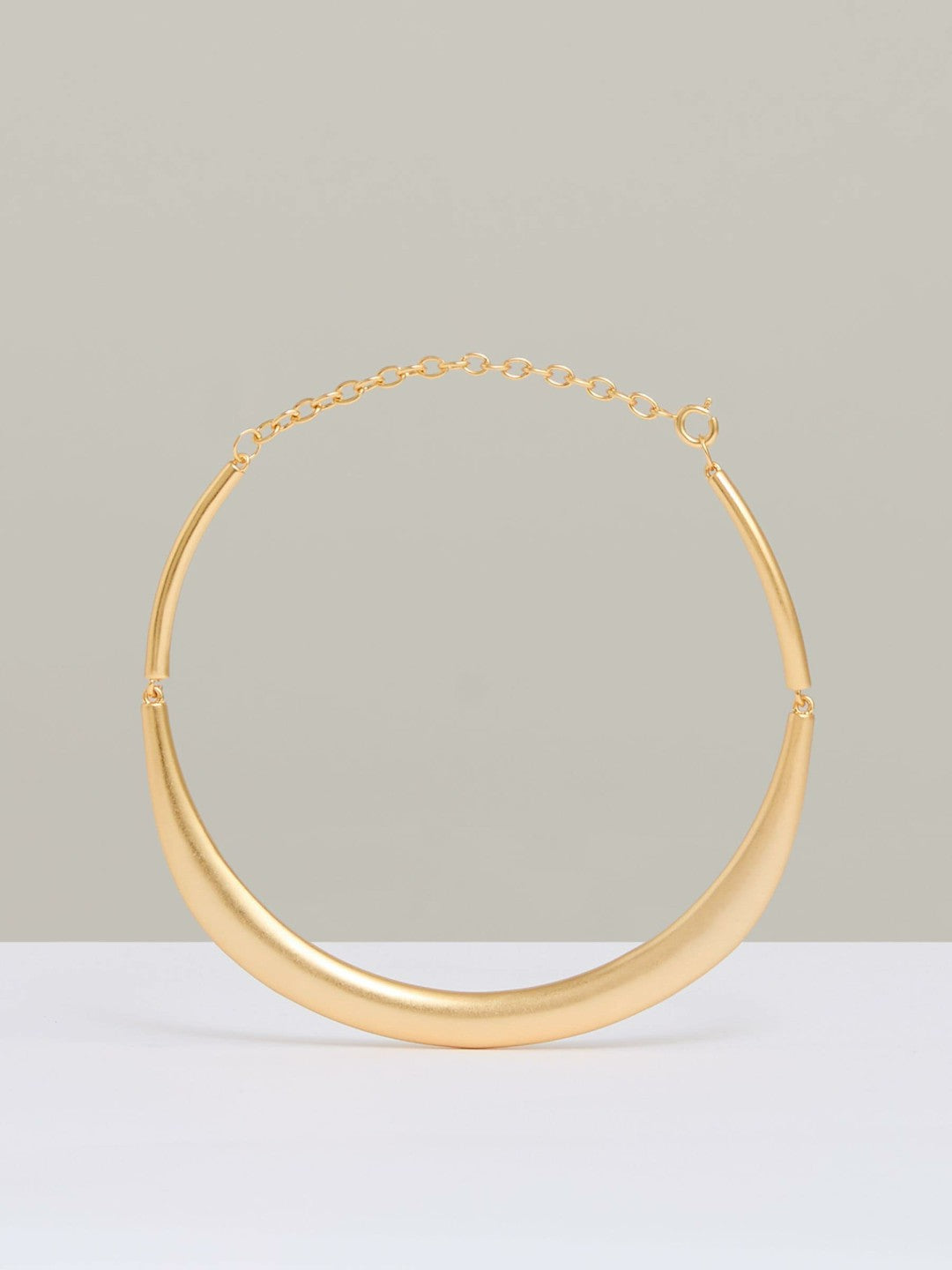 Polished Curve Choker in Gold Tone | Reiss Women Popular