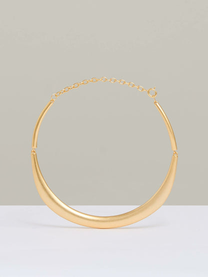 Polished Curve Choker in Gold Tone | Reiss Women Popular