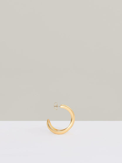 Fluid Hoop Earrings in Gold Tone | Reiss Women Trending