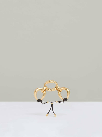 Molten Link Bracelet in Gold Tone | Reiss Women Popular
