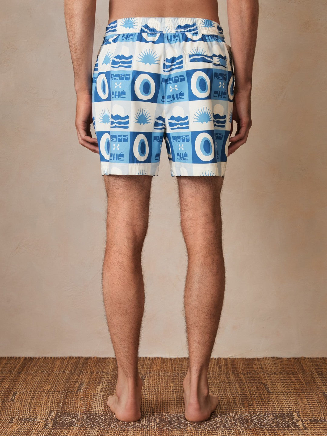 | Ché Sunset-Print Swim Shorts in Blue Multi | Reiss Men Popular