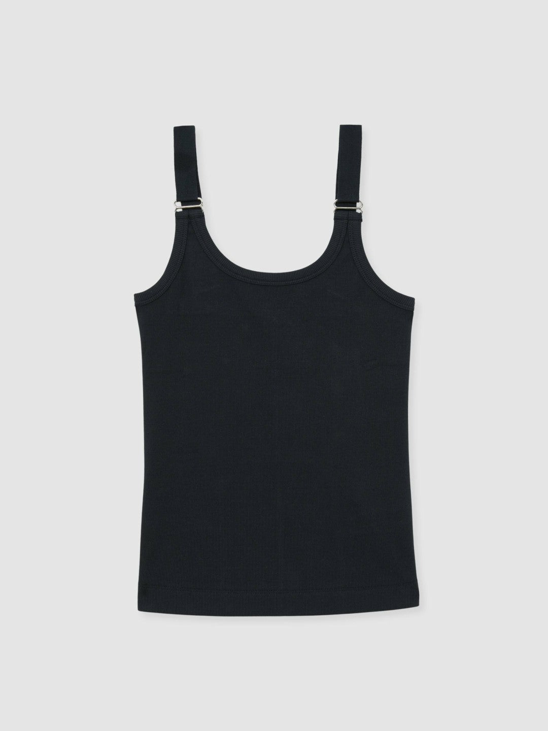 Stretch-Cotton D-Ring Strap Vest in Navy | Reiss Women Exclusive