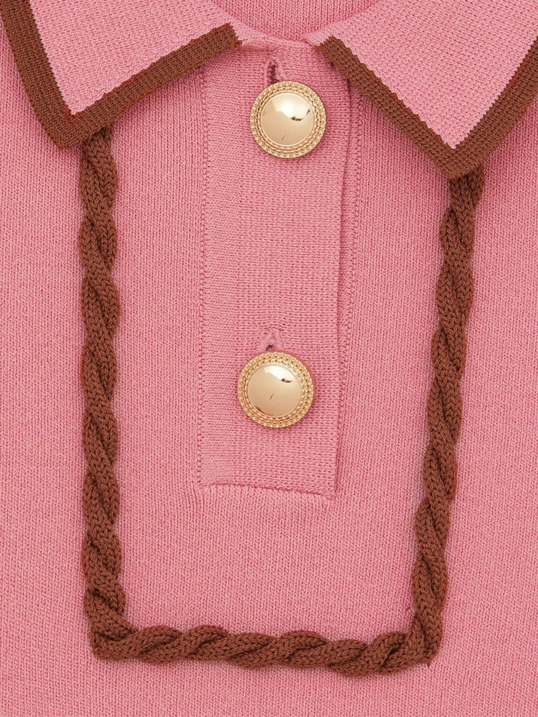 9-13 yrs Twist-Piped Knitted Dress in Pink | Reiss Children & Baby Featured